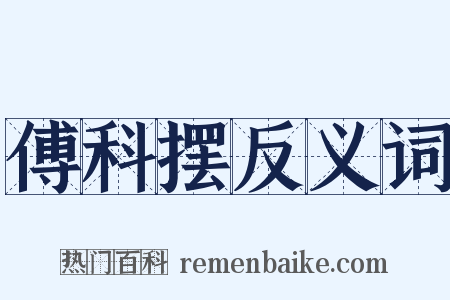 傅科摆反义词是什么意思的图片